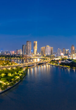 宁波三江口城市夜景