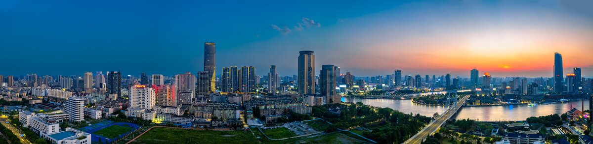 宁波三江口城市夜景