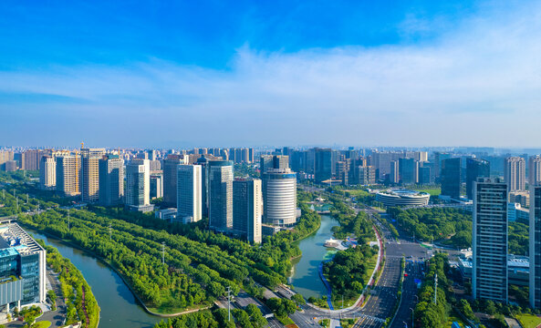 宁波市鄞州区城市风光