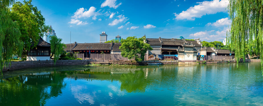 宁波市天一阁博物馆湖泊风光