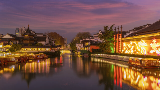 南京秦淮河夜景