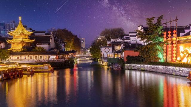 南京秦淮河夜景