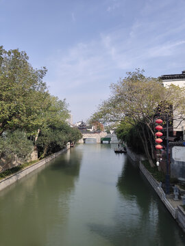 南京夫子庙小桥流水河房