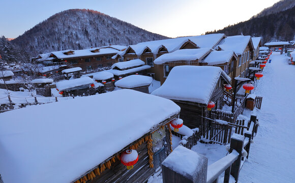 雪乡早晨