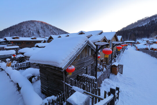 雪乡早晨