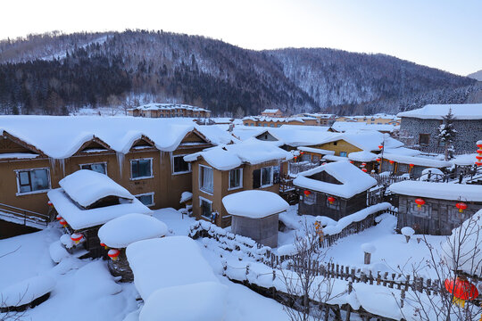 雪乡早晨