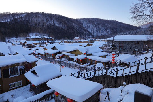 雪乡早晨