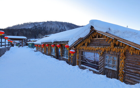 雪乡早晨