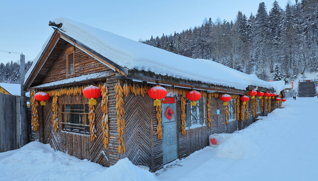 雪乡早晨