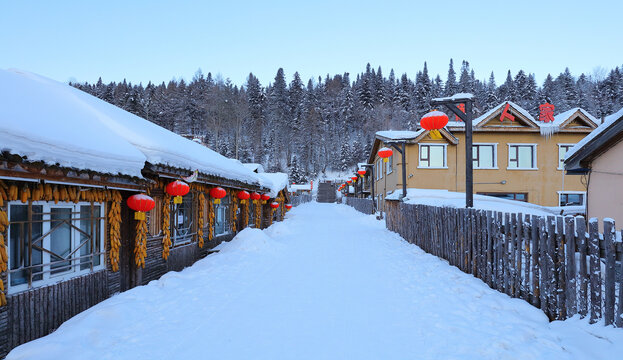 雪乡早晨