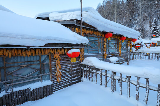 雪乡早晨