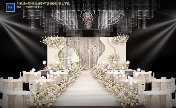 香檳色儀式區(qū)