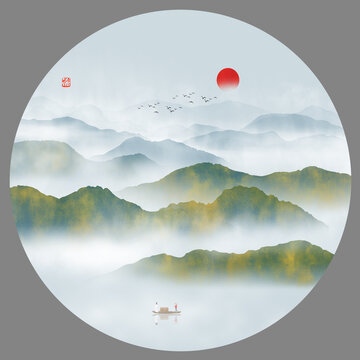 水墨山水