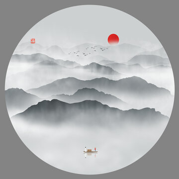 水墨山水