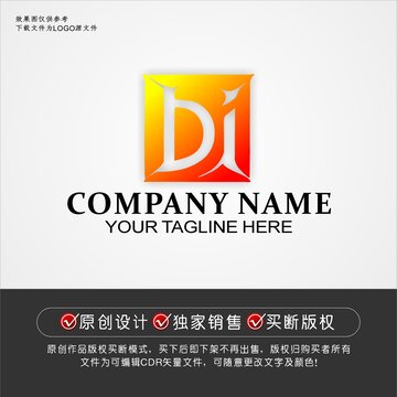 DI标志DI字母logo