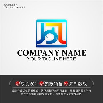 DJ標志DJ字母logo