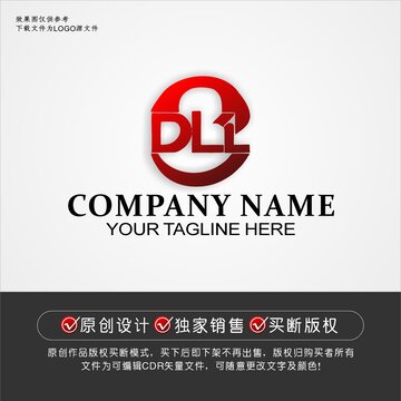 DL標(biāo)志DL字母logo