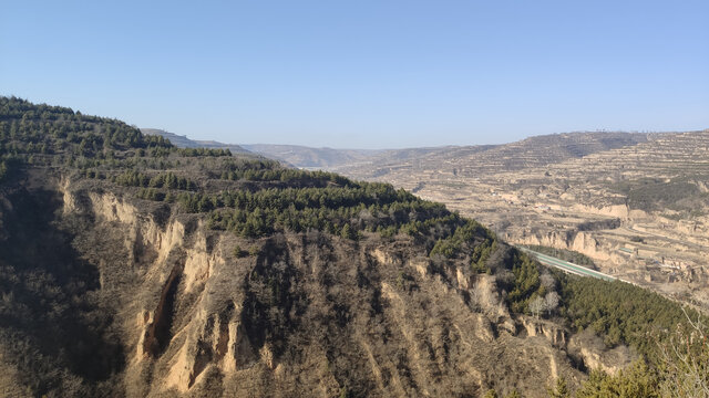 甘肃庆阳山沟西北山沟千沟万壑