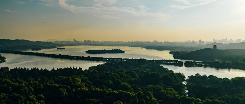 杭州西湖大景