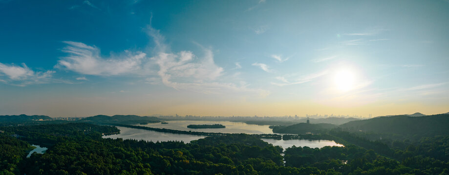 杭州西湖大景