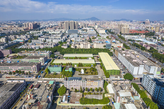 深圳宝安区沙井沙头全景