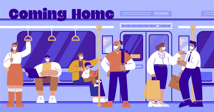 返鄉(xiāng)回家系列城市地鐵車廂