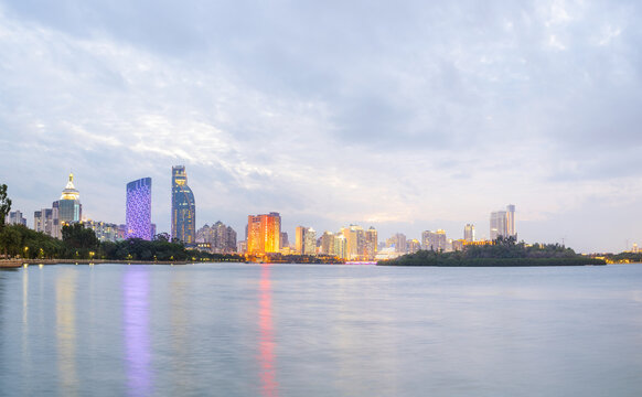 厦门筼筜湖夜景