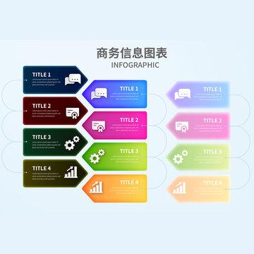 漸變信息圖表分類標(biāo)簽標(biāo)題欄