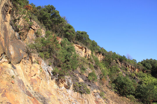 山崖素材背景