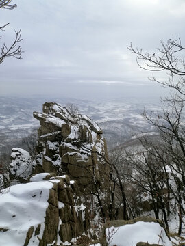 雪撒鸟嘴石