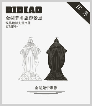 金湖堯帝雕像