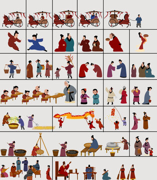 古代人物手繪圖