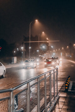 成都城市街道夜景