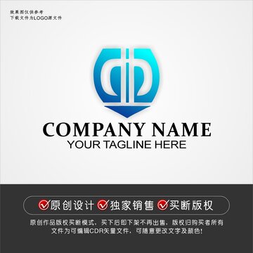 DN标志DN字母logo