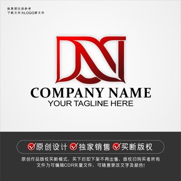 DN标志DN字母logo