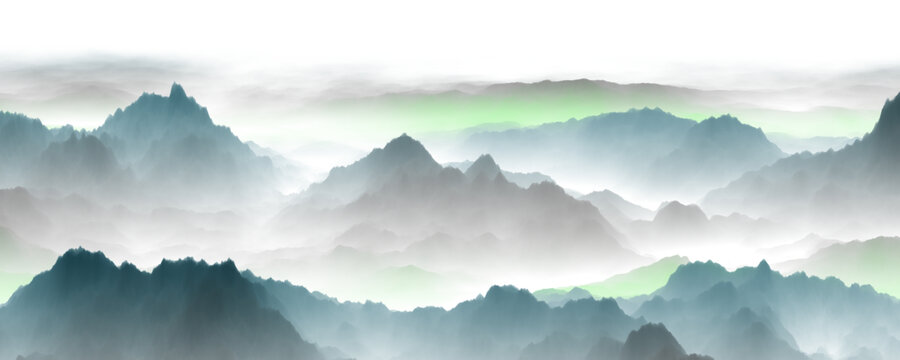 新中式山水畫