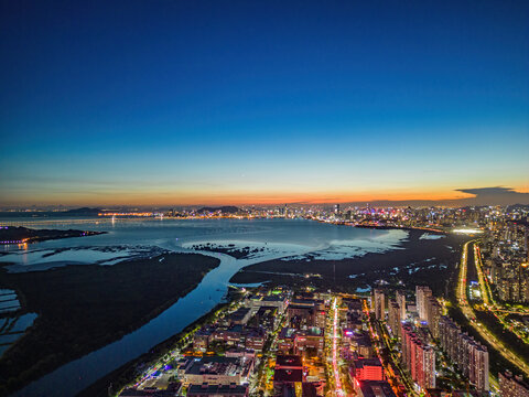 深圳南山区深圳湾大景