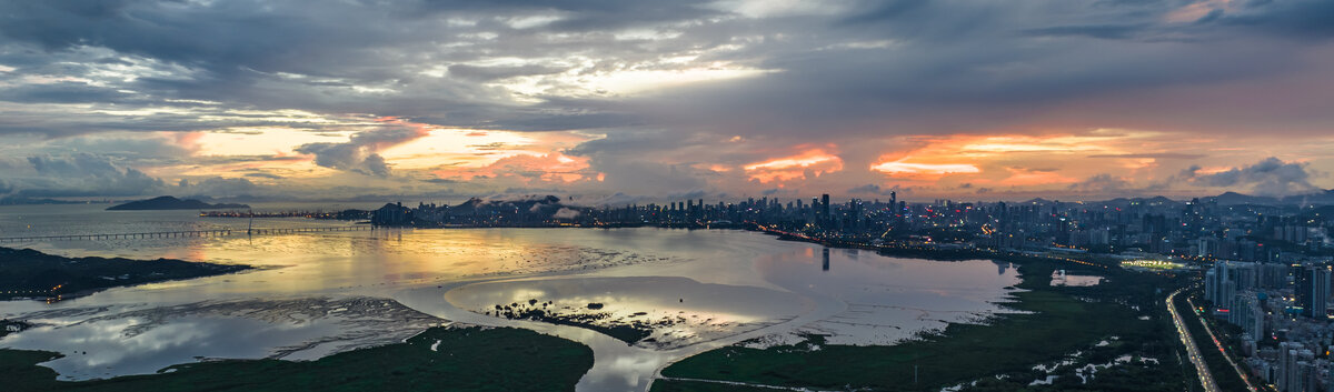 深圳南山区深圳湾大景