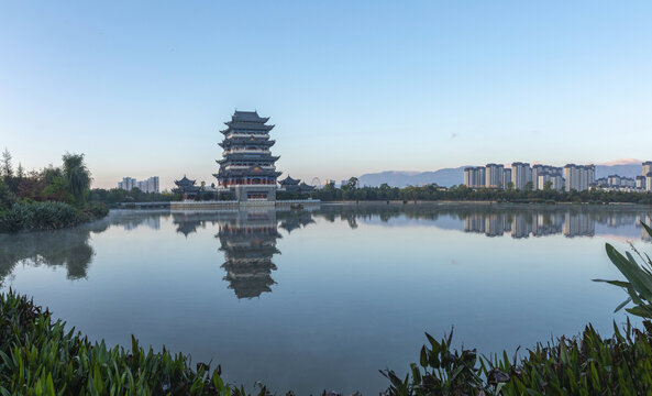 云南保山城市风景