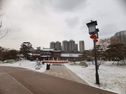 花萼相辉楼雪景