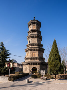 山西阳泉平定县天宁寺双塔