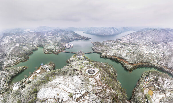 茶园雪景