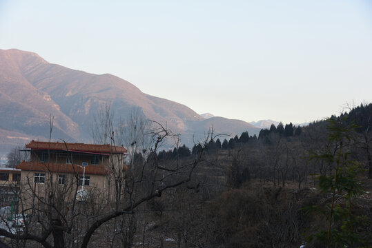 山里民居山野秋色大山深处