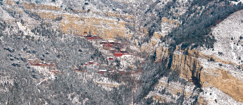 山西恒山全景风光