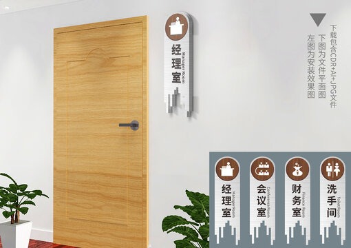 不銹鋼拉絲科室門牌