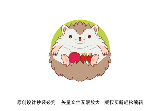 刺猬水果標(biāo)志LOGO