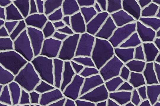 紫色石墙
