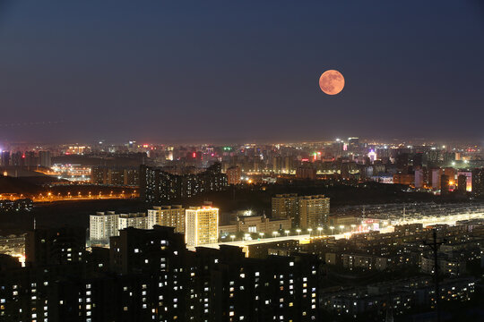 乌鲁木齐西山夜景