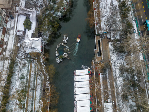 雪后的济南城市风光