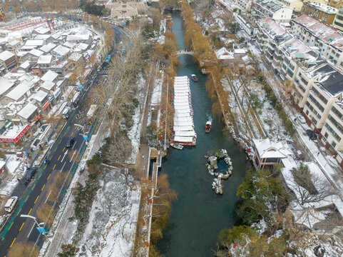 雪后的济南城市风光